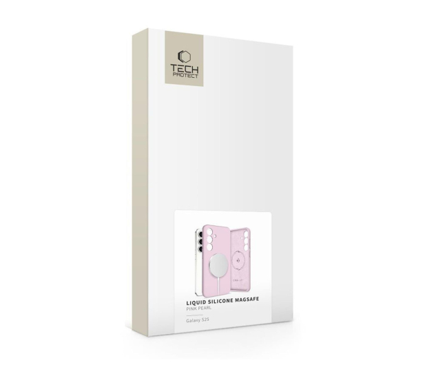 TECH-PROTECT Liquid Silicone Magsafe do Samsung Galaxy S25 Pink Pearl 5906302322169 - 1311933 - zdjęcie 2